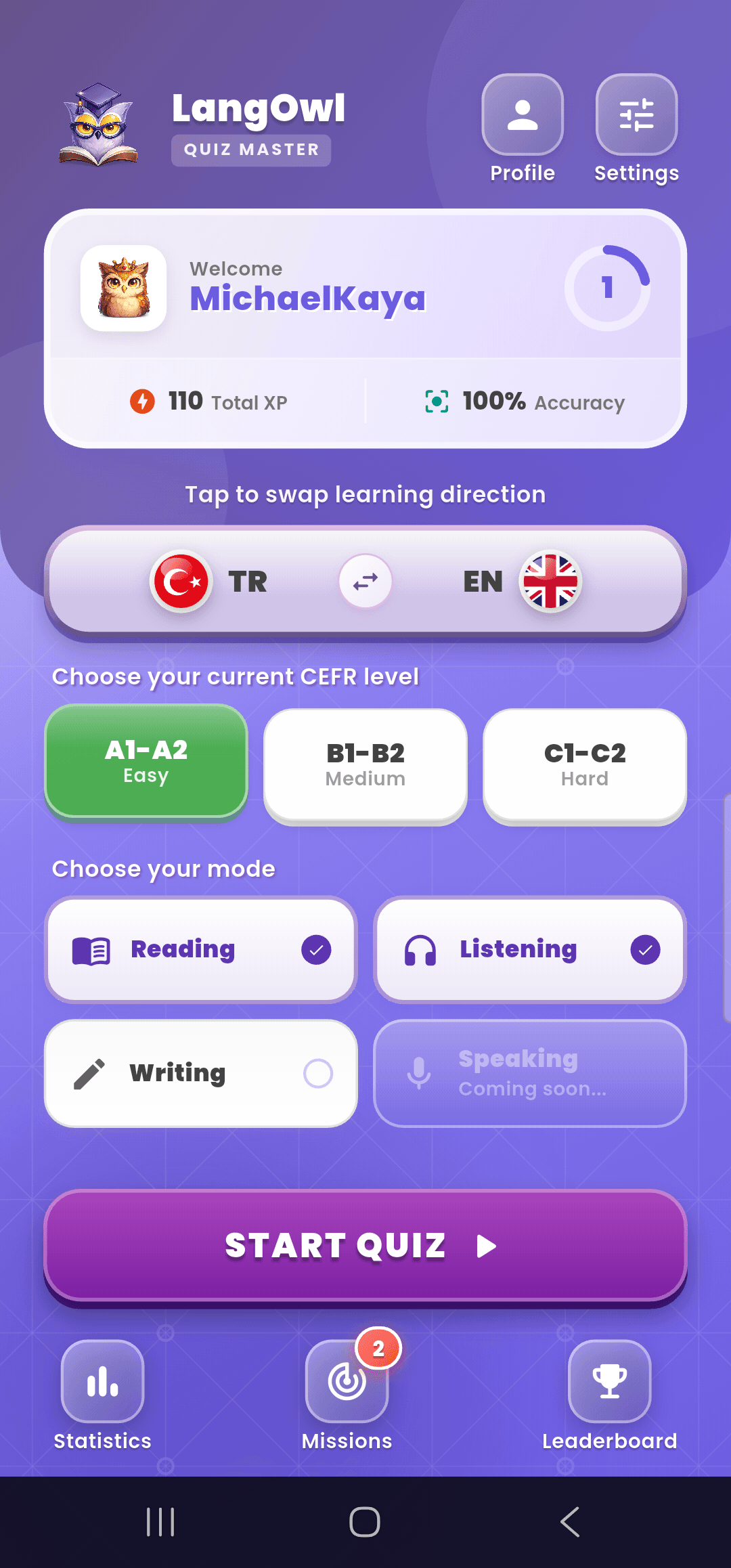 LangOwl App Interface